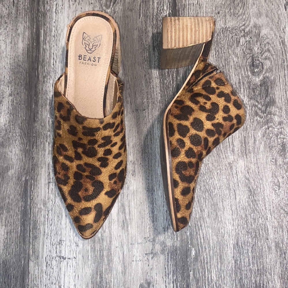 Beast Fashion Leopard Mules | 8